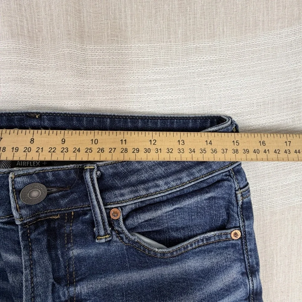 American Eagle Men's Airflex+ Athletic Skinny Jeans Size 30x32 Whiskering Fade